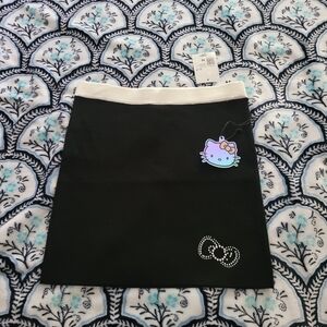 Hello Kitty Black and White Pencil Skirt